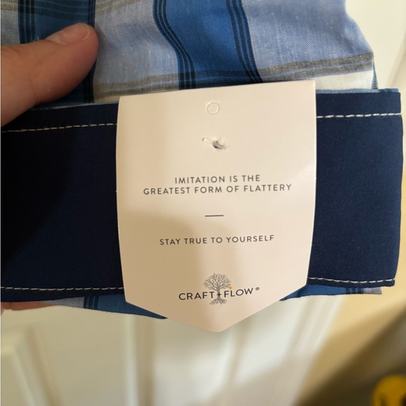 NWT Craft + Flow Long Sleeve Roll-Up Button-Down Shirt Plaid Size XL MSRP $65 - Picture 11 of 16